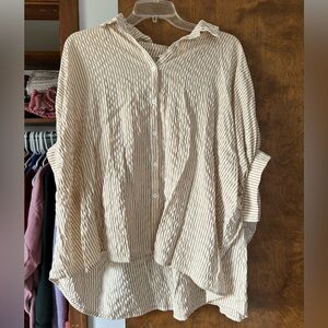 Striped Cream Blouse